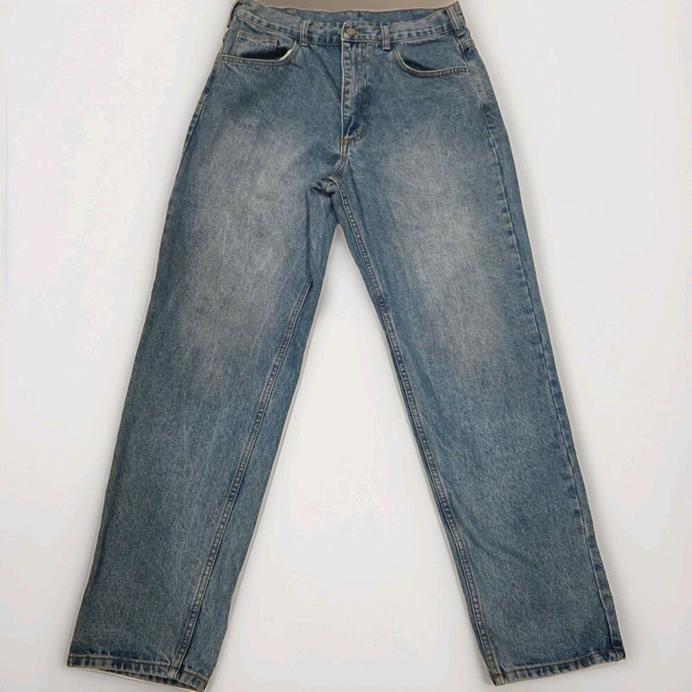 Y2K Skater Baggy 90s Style J.GALT Teens Blue Denim Jeans Medium Wash Straight